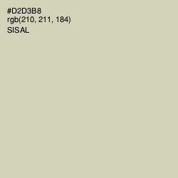 #D2D3B8 - Sisal Color Image