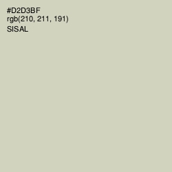 #D2D3BF - Sisal Color Image