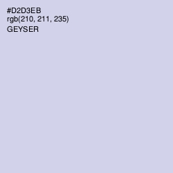#D2D3EB - Geyser Color Image