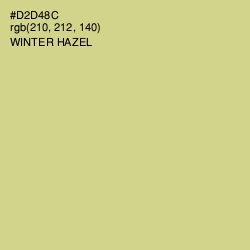 #D2D48C - Winter Hazel Color Image