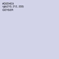 #D2D4E9 - Geyser Color Image