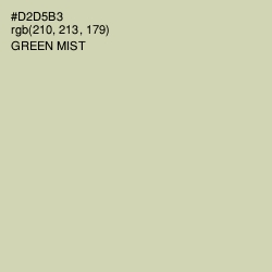 #D2D5B3 - Green Mist Color Image