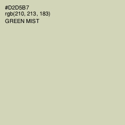 #D2D5B7 - Green Mist Color Image