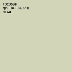 #D2D5B8 - Sisal Color Image