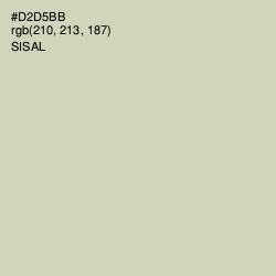 #D2D5BB - Sisal Color Image