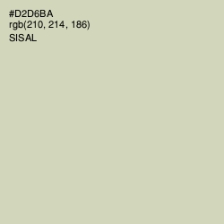 #D2D6BA - Sisal Color Image