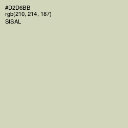 #D2D6BB - Sisal Color Image