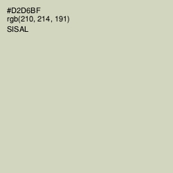 #D2D6BF - Sisal Color Image