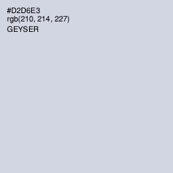 #D2D6E3 - Geyser Color Image