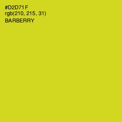 #D2D71F - Barberry Color Image