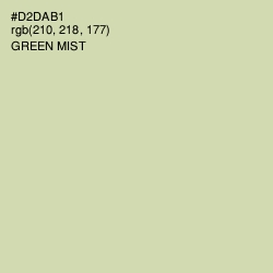 #D2DAB1 - Green Mist Color Image