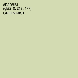 #D2DBB1 - Green Mist Color Image