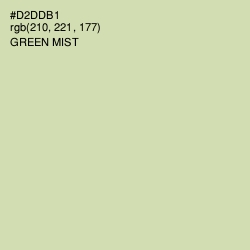 #D2DDB1 - Green Mist Color Image