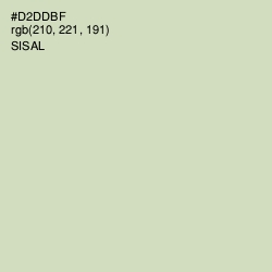 #D2DDBF - Sisal Color Image