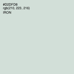 #D2DFD8 - Iron Color Image