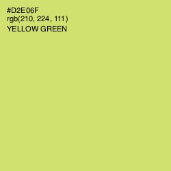 #D2E06F - Yellow Green Color Image