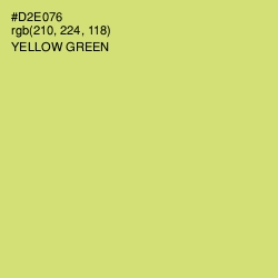 #D2E076 - Yellow Green Color Image