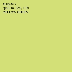 #D2E077 - Yellow Green Color Image