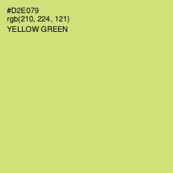 #D2E079 - Yellow Green Color Image