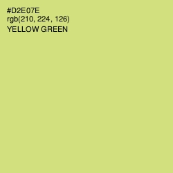 #D2E07E - Yellow Green Color Image