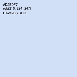 #D2E0F7 - Hawkes Blue Color Image