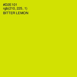 #D2E101 - Bitter Lemon Color Image