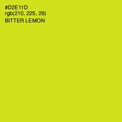 #D2E11D - Bitter Lemon Color Image