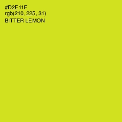 #D2E11F - Bitter Lemon Color Image