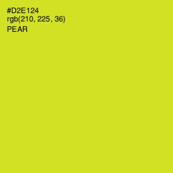 #D2E124 - Pear Color Image