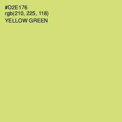 #D2E176 - Yellow Green Color Image