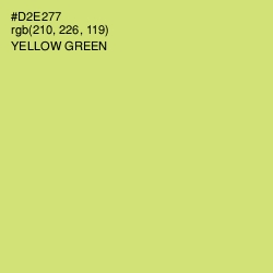 #D2E277 - Yellow Green Color Image