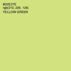 #D2E27E - Yellow Green Color Image