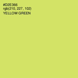 #D2E366 - Yellow Green Color Image
