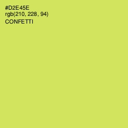 #D2E45E - Confetti Color Image