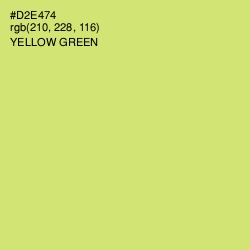 #D2E474 - Yellow Green Color Image