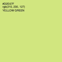 #D2E67F - Yellow Green Color Image