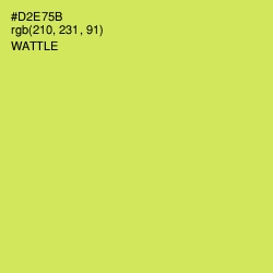 #D2E75B - Wattle Color Image