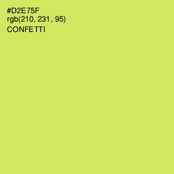 #D2E75F - Confetti Color Image