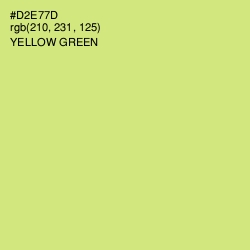 #D2E77D - Yellow Green Color Image