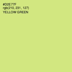 #D2E77F - Yellow Green Color Image