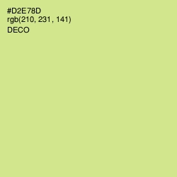 #D2E78D - Deco Color Image