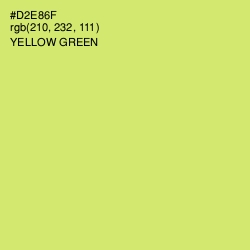 #D2E86F - Yellow Green Color Image