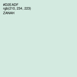 #D2EADF - Zanah Color Image