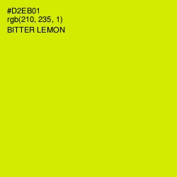 #D2EB01 - Bitter Lemon Color Image