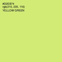 #D2EB74 - Yellow Green Color Image