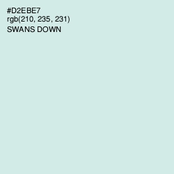 #D2EBE7 - Swans Down Color Image