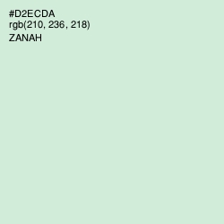 #D2ECDA - Zanah Color Image