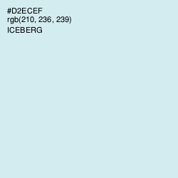 #D2ECEF - Iceberg Color Image