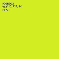 #D2ED22 - Pear Color Image