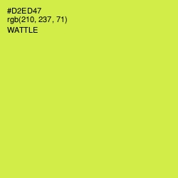 #D2ED47 - Wattle Color Image